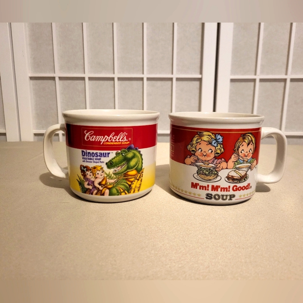 Vintage Campbell's Soup 14 Oz Mugs